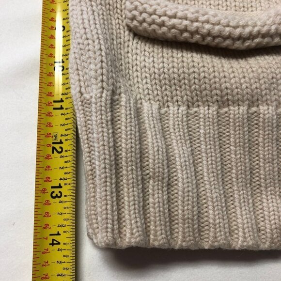 Aritzia TNA 100% Lambs Wool Sea To Sky Zip Up Knitted Cardigan Sweater Medium - Picture 9 of 11